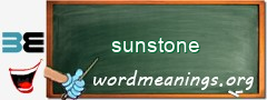 WordMeaning blackboard for sunstone